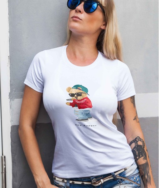 Дамска тениска с щампа Мечета The Rapper